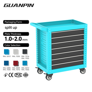 7-laden rolbare gereedschapskast, zware gereedschapsopbergwagen, gereedschapswagen voor garagegebruik - Product Image 1