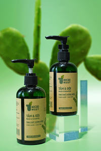 Gel Douche Doux aux Herbes Naturelles et Menthe Poivrée du Vietnam, Format Standard pour Adultes, Tous Types de Peau, 500ml - Product Image 4