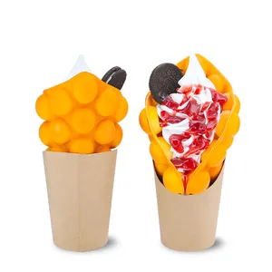 Germany Deutstandard Artificial 3D Ice Cream Bubble Waffle Model Fake Food Display