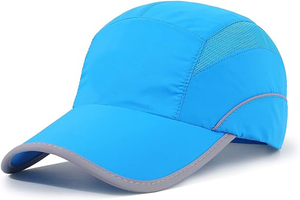 High Quality Manufacturer Bulk Custom logo Running <strong>Hat</strong> Mesh Sports Cap Lightweight Quick Drying <strong>Runner</strong> Cap for Men <strong>Women</strong> - Product Image 5