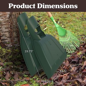 叶子铲子 手推耙子 带腕带的耐用抓叶工具，用于铲叶 - Product Image 5
