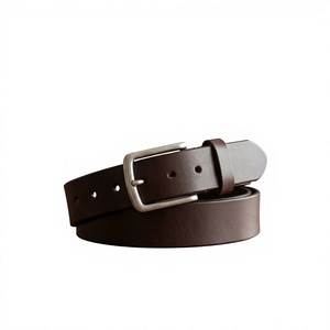 Ceinture en cuir véritable pour homme, faite à la main, étanche, avec design 3D personnalisé, style vintage, en cuir de vachette, avec boucle carrée en acier – Vente en gros - Product Image 2