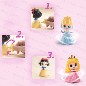Best Gift for Little Girls Wind up Dancing Princess Figure Toy Popular Cartoon <b>Blind</b> Box Toy for Vending Machine Hotsale Item - Product Image 2