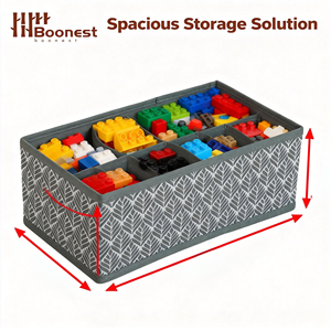 Caja de Almacenamiento Plegable con Diseño Moderno y Ajustable, de Tela de Alta Calidad, Rectangular, <span class=keywords><strong>para</strong></span> Ropa Interior y Prendas de Vestir - Product Image 1