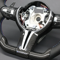 Volant de voiture en fibre de carbone avec LED, vibrations et chauffage pour BMW F10 F11 F30 F31 F34 F33 F36 F20 F21 F22 F23 M3 M6