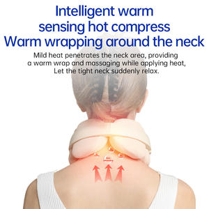 Penyangga ortopedi kerah spons profesional dapat diatur, dengan alat pijat denyut nadi pelindung leher untuk wilayah bahu - Product Image 6