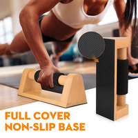 Barres de push-up en bois massif, équipement de calisthénie pour hommes et femmes