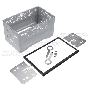 2 DIN Radio Installation Frame Unit Universal Cage Radio Vehicle Case <b>Car</b> <b>DVD</b> <b>Player</b> Framework Mounting Plate Frame for Passat - Product Image 4