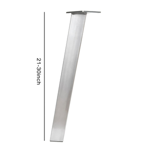 Pieds de meuble de <span class=keywords><strong>Table</strong></span> à manger en <span class=keywords><strong>acier</strong></span> brut, 1 pièce, hauteur de meubles en métal, <span class=keywords><strong>pour</strong></span> une hauteur, 2 unités - Product Image 5