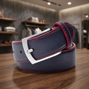 Ceintures pour hommes en cuir de vachette pleine fleur, finition naturelle, pour occasions formelles, avec boucle ardillon solide en acier, écologiques, imperméables, prix usine - Product Image 1