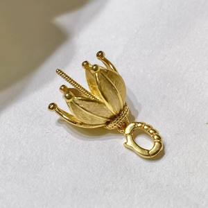 ตัวล็อคจี้เงิน 31134DIY พร้อมฐานเปล่า รุ่นหนา สำหรับสร้อยไข่มุกขนาด 10-13 มม. อุปกรณ์เงินแท้ S925 - Product Image 4