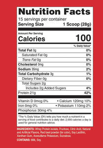 En stock Poudre de protéine de lactosérum | Fraise | 21g 100% poudre de protéine d'isolat de lactosérum | Faible en glucides et <span class=keywords><strong>sans</strong></span> <span class=keywords><strong>lactose</strong></span> | <span class=keywords><strong>Sans</strong></span> <span class=keywords><strong>gluten</strong></span> - Product Image 2