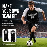 Uniforme de Fútbol Personalizado con Número de Jugador, Camisetas de Fútbol con Sublimación Completa
