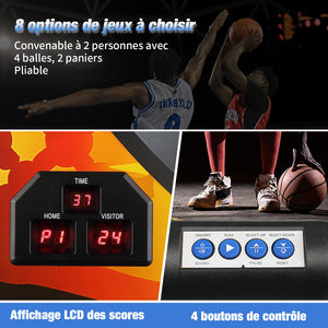 Máquina de Baloncesto N101 de Hierro Negro para Juegos en Interiores 205x205x110cm - Product Image 1