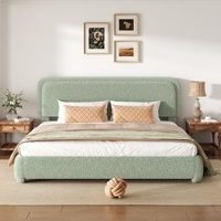 Lit motorisé moderne rembourré avec matériaux écologiques et position zéro gravité pour un mobilier de chambre parentale durable