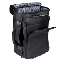 Mochila para ordenador portátil de negocios para hombre, nailon de alta densidad, resistente al agua, 15,6 pulgadas, almacenamiento de 7 capas, compartimento lateral abierto de 180, correa para equipaje