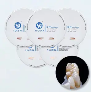 Yucera Dental SHT Multilayer CAD CAM Zirconia Disc For Veneers Teeth