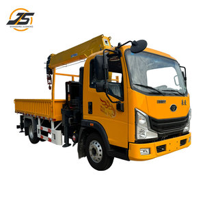 Cầu đôi phía sau cần cẩu cánh tay 5 phần với cần cẩu phụ tải xe tải - Product Image 3