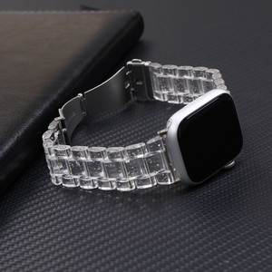 Brillo de lujo Bling para <span class=keywords><strong>Apple</strong></span> <span class=keywords><strong>Watch</strong></span> Band 42mm 46mm 49mm <span class=keywords><strong>Correa</strong></span> de muñeca <span class=keywords><strong>transparente</strong></span> para Iwatch ultra Bands - Product Image 5