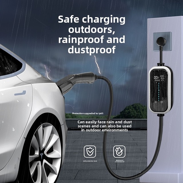 US-standard -specific Portable On-board Charger for New Energy Vehicles; GBT 20234.2-2015 Plug AC 220V Home-use Compact