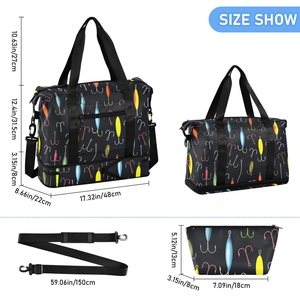 Best Selling Large Wet Dry Waterproof Duffel Wash <b>Bag</b> <b>Folding</b> Gym Travel Tote Zipper for Yoga Weekend Luggage - Product Image 3