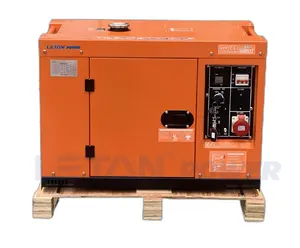 Il generatore diesel di eton 230V 50Hz mette il generatore diesel di tipo silenzioso raffreddato ad aria monofase 10kw