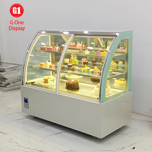 Vitrine de boulangerie éclairée par LED pour présentoirs d'îlot en magasin de pâtisserie, de gâteaux et d'aliments, décoration de devanture de magasin - Product Image 5