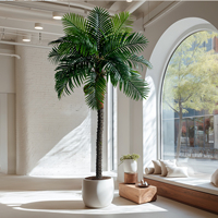 Grand palmier artificiel personnalisé en gros, résistant aux UV, en plastique de haute qualité pour la décoration de jardin