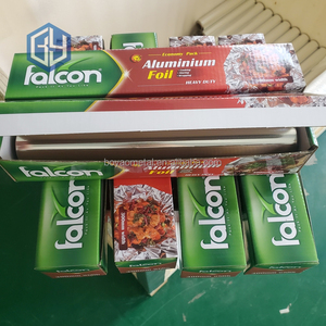 Feuille d'aluminium domestique recyclable Falcon 14 microns pour emballage <span class=keywords><strong>alimentaire</strong></span> <span class=keywords><strong>Film</strong></span> de <span class=keywords><strong>papier</strong></span> d'aluminium <span class=keywords><strong>Papier</strong></span> de <span class=keywords><strong>papier</strong></span> d'aluminium - Product Image 1