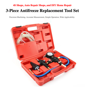 Kit de Herramientas de Manómetro de Presión para Radiador de Coche, Juego Completo en Estuche Rígido OEM, 1 Año de Garantía para Detección de Fugas de Refrigerante y Anticongelante, Vacío - Product Image 5