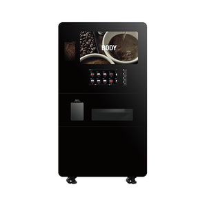 เครื่องจำหน่ายกาแฟเอสเพรสโซ่ร้อนและเย็น พร้อมเครื่องรับธนบัตร จอโฆษณา 32 นิ้ว รองรับ 4G/WiFi เครื่องทำน้ำแข็ง 120 กก. - Product Image 6