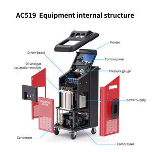 เครื่องบริการแอร์รถยนต์อัตโนมัติ LAUNCH AC519 สำหรับทำความสะอาดและรีไซเคิลน้ำยาแอร์รถยนต์ ใช้ได้กับน้ำยา R134A หรือ R1234YF - Product Image 3