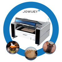 Machine de gravure et de découpe laser CO2 automatique Jowuey 1390 100W/130W refroidie par eau avec contrôle Ruida Wi-Fi USB pour le bois et le caoutchouc