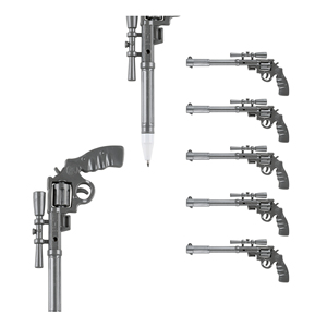 Custom Creative Plastic Gun Shape Ballpoint <b>Pen</b> Promotional School Toy Kids Weapons Ball Point <b>Pens</b> - Product Image 6