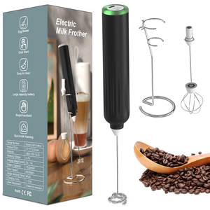 Batidora de Mano Eléctrica 2026 con 2 Cabezales Mezcladores y Soporte, Batidora de Huevos Ajustable, Espumador de Leche y Matcha, Fabricante OEM - Product Image 1