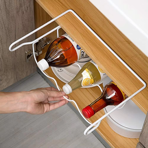 Estante de Metal para Botellas de Vino, Soporte para Nevera, 3 Botellas para Bar, Bebidas y Bebidas, Estante para Cerveza, Almacenamiento en Refrigerador - Product Image 3