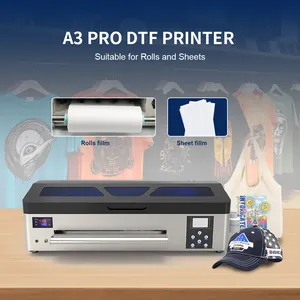 OEM Erasmart 2024 Dual-head Printing Small Business Machine Ideas A3 Pro Max DTF Printer T-Shirts Hats Dtf 45cm Printer