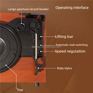 Tornamesa portátil Plato Cubierta Acrilica <span class=keywords><strong>Para</strong></span> Tocadiscos Con Conectividad Bt Tocadiscos de vinilo - Product Image 4