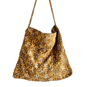 Bohemian Geometric Floral <b>Woven</b> Crossbody Sling <b>Bag</b> with Button Closure Ethnic Multicolor <b>Leather</b> Shoulder <b>Bag</b> for Lady Travel - Product Image 2