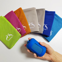 Serviette de refroidissement en microfibre avec logo personnalisé serviette de sport yoga sur glace en gros serviette de GYM golf coo instantanée avec emballage personnalisé