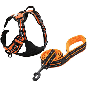 Patent Design Reflective Nylon <b>Light</b> Weight Air Tag Outdoor Easy Control Pet <b>Dog</b> Leash <b>Collar</b> Set <b>Dog</b> Harness - Product Image 1