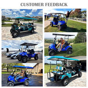 Golf <b>Carts</b> for Adults Street Customizable Support OEM 5-6 Seater High Strength Carbon Steel Chassis CE Vintage Golf Car - Product Image 5