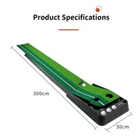 Tapis d'entraînement de putter de golf Factory-Direct avec système de retour de balle automatique et entraîneur de putter