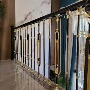 Fournisseurs de premier rang Piliers de balustrade Balustre d'intérieur de villa Balustre en alliage d'aluminium pour escalier