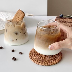 แก้วกาแฟแก้วน้ำทรงสูงทนทานขนาด 350 มล. ทำจากแก้วบอโรซิลิเกตคุณภาพสูง ใช้ซ้ำได้ เหมาะสำหรับน้ำผลไม้ ขายส่ง - Product Image 3