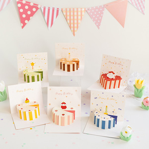 Carte Pop-up 3D stampate con Design personalizzato con taglio Laser carta regalo per Festival di Natale biglietti di auguri di <span class=keywords><strong>buon</strong></span> compleanno - Product Image 6