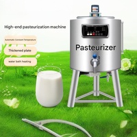 Pasteurisateur de lait avec chemise de refroidissement, machine de pasteurisation par lots pour lait cru, yaourt et base de crème glacée