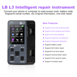 เครื่องตั้งโปรแกรม L3สำหรับซ่อมแซมแบตเตอรี่ Luban สำหรับ <span class=keywords><strong>iPhone</strong></span> x XR 11 12 <span class=keywords><strong>13</strong></span> 14 15เครื่องเตือนการถอดแบตเตอรี่ - Product Image 6