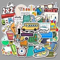 50 pegatinas de grafiti para material escolar, para ordenador portátil, venta al por mayor, para decoración DIY, hojas de ginkgo