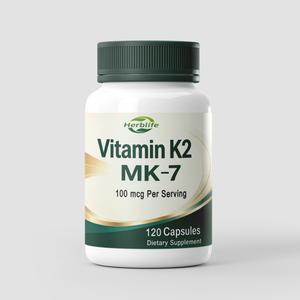 วิตามิน K2 MK-7 แคปซูล 100 ไมโครกรัมต่อหนึ่งหน่วยบริโภค, 120 แคปซูลสำหรับผู้ทานมังสวิรัติ, ผลิตภัณฑ์เสริมอาหาร, รับผลิตแบบ OEM - Product Image 1